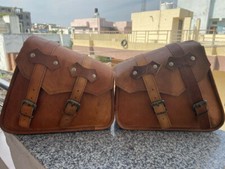 Motorcycle Pair Brown Saddle