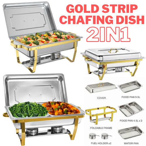 Chafing dish stainless - 9.5l,