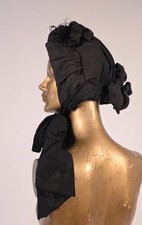 CIVIL WAR 1860’S BLACK SILK