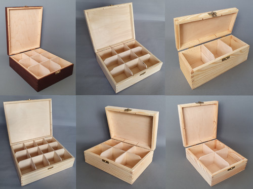 Wooden tea box storage chest - tea,
