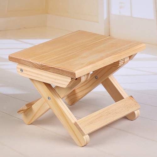 Foldable wooden step stool - foldable,