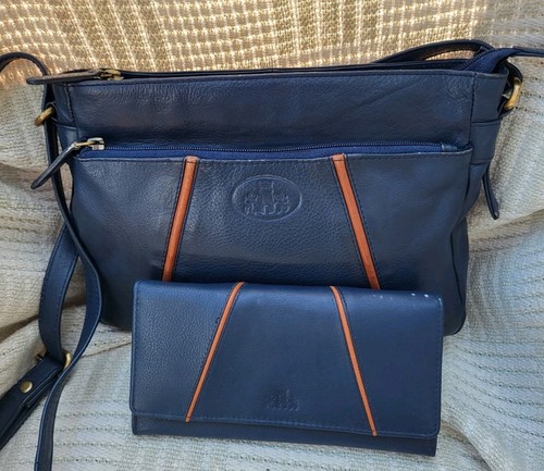 Rowallan navy genuine leather - navy,