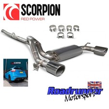 Scorpion Focus RS MK3 Exhaust System Cat Back 3" VALVED Indy Polish Tips SFD084