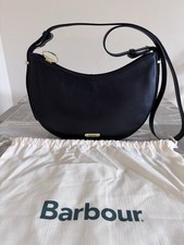 Barbour Sorrel Womens Leather Sling Bag - Black