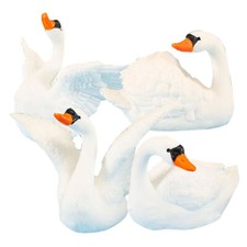 4 Pcs Swan Ornament Garden