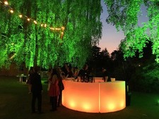 LED Circular Curved Mobile Bar - Illuminated Bar Units - NEW