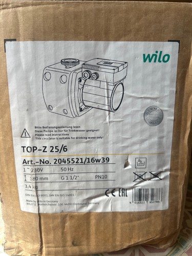 Wilo top 6 domestic - wilo, 25/6