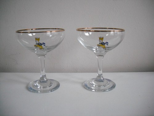 Pair vintage babycham - pair,