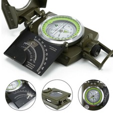 Camping Professional Military Metal Sighting Clinometer Outdoor Army Compass