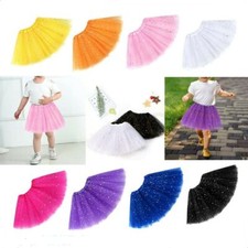 Girls Kids 3 Layers TuTu Skirt