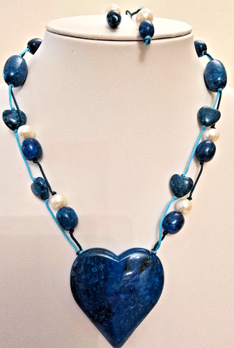 Lola rose blue jasper - rose, white