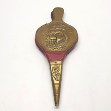 Antique Vintage Wood & Leather