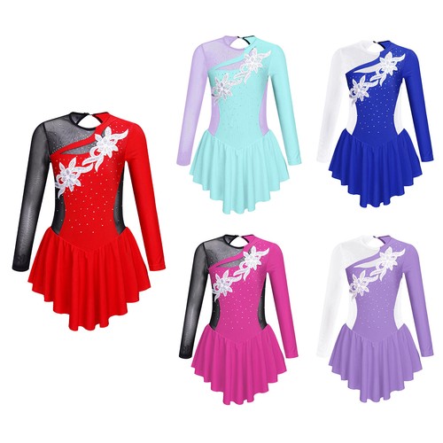 Kids girl figure ice skating - ice,