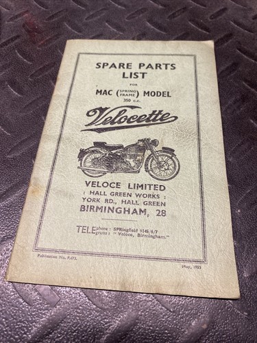 Velocette mac 350 - mac, spring