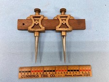 Brass Trammel Points with Steel Tips