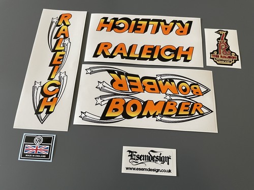 Raleigh super bomber decal - super,