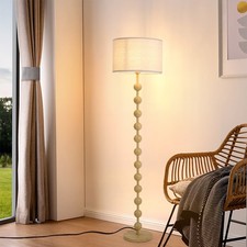 Bobbin Style Wooden Floor Lamp