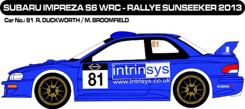 Decals subaru impreza - decals, 1/43