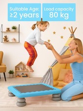 Mini Indoor Trampoline for Kids–Autism-Friendly Sensory Toy with PU Foam Padding