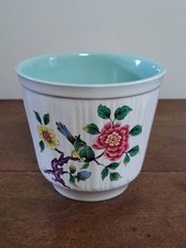 James Kent England Vintage Ceramic Plant Pot/ Planter, Old Foley Chinese Rose
