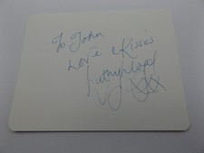 4.5" x 3.5" WHITE CARD SIGNED