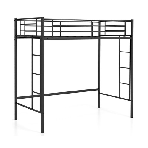 Gymax metal loft bed - metal,