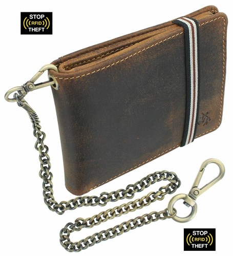 Visconti leather biker - leather, wallet