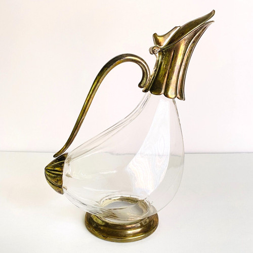 Vintage silver plated duck - plated,