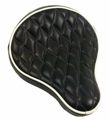 Seat black white - white, diamond