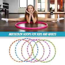 Hula Hoop Kids Adults Thin Waist Fitness Activity Multicolour Plastic Hoola Hoop