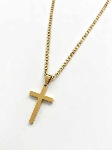 14k solid crucifix - 14k, cross