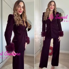 ZARA WOMAN FW25 MAROON VELVET