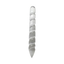 Selenite Wand, Spiral with