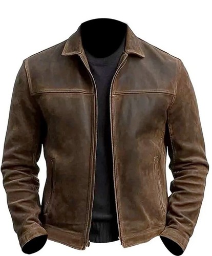Mens genuine real brown - real,