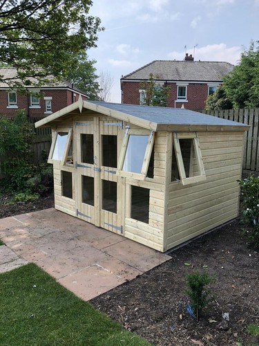 10x8 garden summer house - summer, heavy