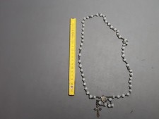 Old Rosary in White Beads