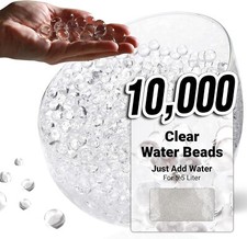 WATER BEADS EXPANDING  BALLS GEL CLEAR WEDDING GIFT SPA  VASE TABLE  DECOR