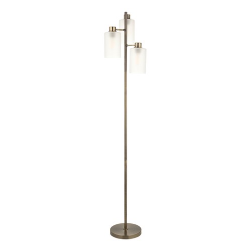 Antique brass floor lamp - antique,