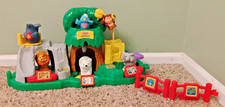 Fisher Price Little People Animal Sounds Zoo Playset 2001 Tested Working 8 Piece