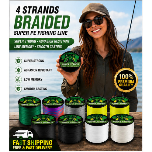 Strands braided fishing - 4, line