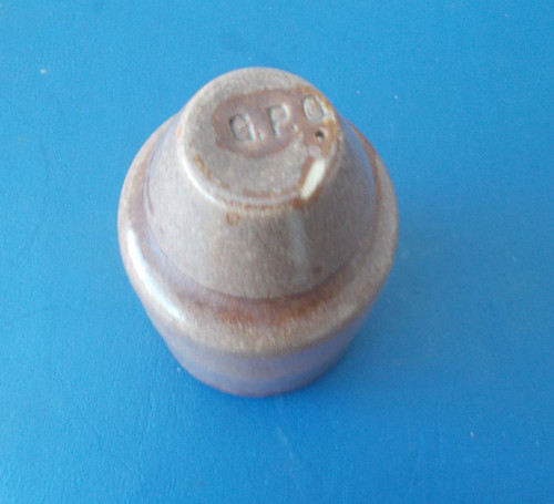 Gpo brown ceramic telegraph - ,
