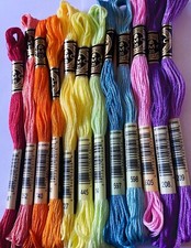 DMC cross stitch threads - Choose colours & quantities - 482 solid colours - 8m