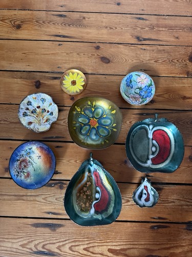 Set vintage enamel - of,