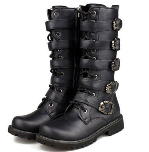 Mens rock punk boots - mens, goth