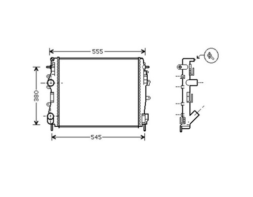Fits nissan kubistar radiator - nissan,