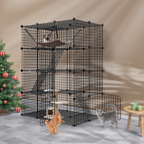 Cat cage enclosure tier diy - cat,