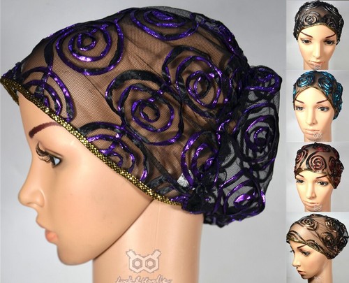 Shiny diamante cap headband - cap,