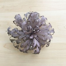 Beaded Goose Feather Flower