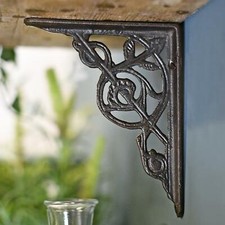Trellis Iron Shelf Brackets