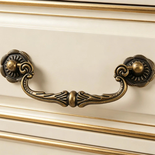 Antique brass look drawer - antique,
